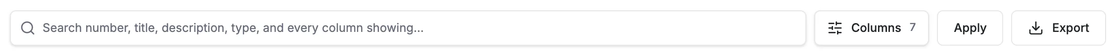 The punch list toolbar